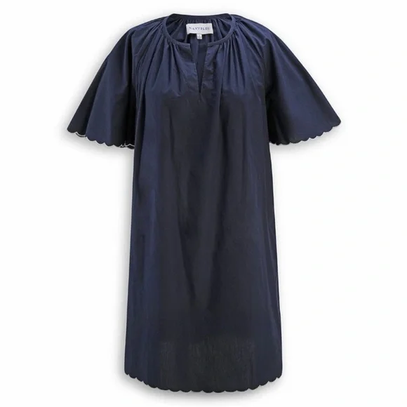 Navy Bleu “Harbor Scallop Dress” - XL - Picture 6 of 11